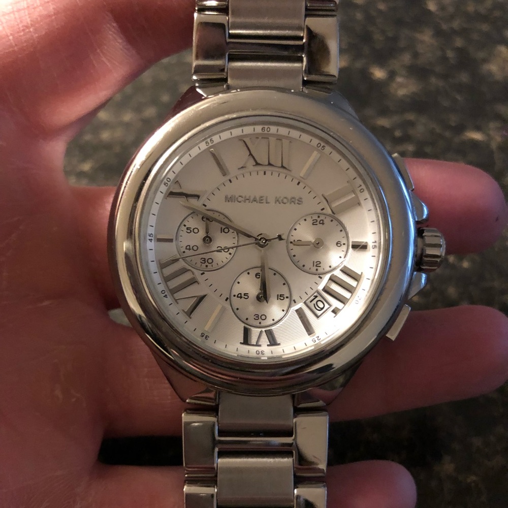 BEST OFFER!!   Michae Kors silver watch
